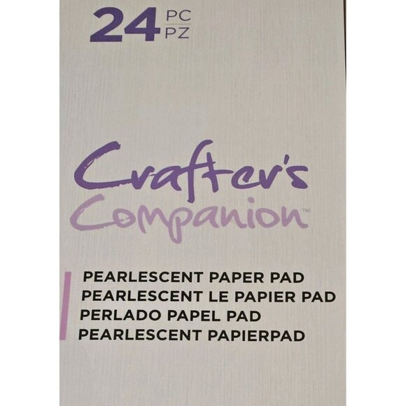 Crafters Companion Pearlescent Paper Pad Cardstock 12x12"  New Orange Sunset - Picture 4 of 4